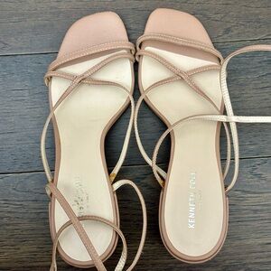 Kenneth Cole Nude Strappy Sandals